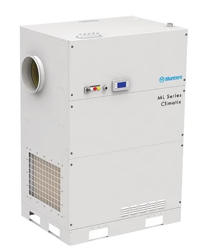Munters ML Series industrial dehumidifier with control panel and air inlet